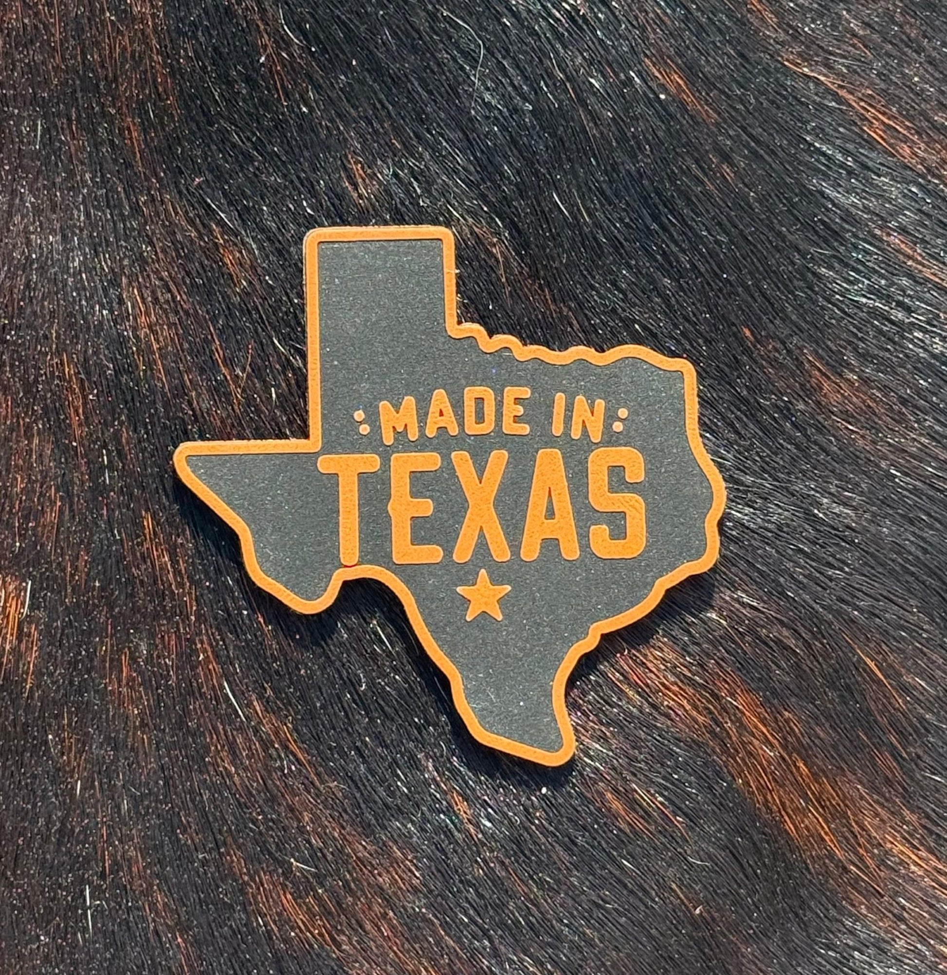 Engraved Made In Texas Patch - LoneStar Adhesive
