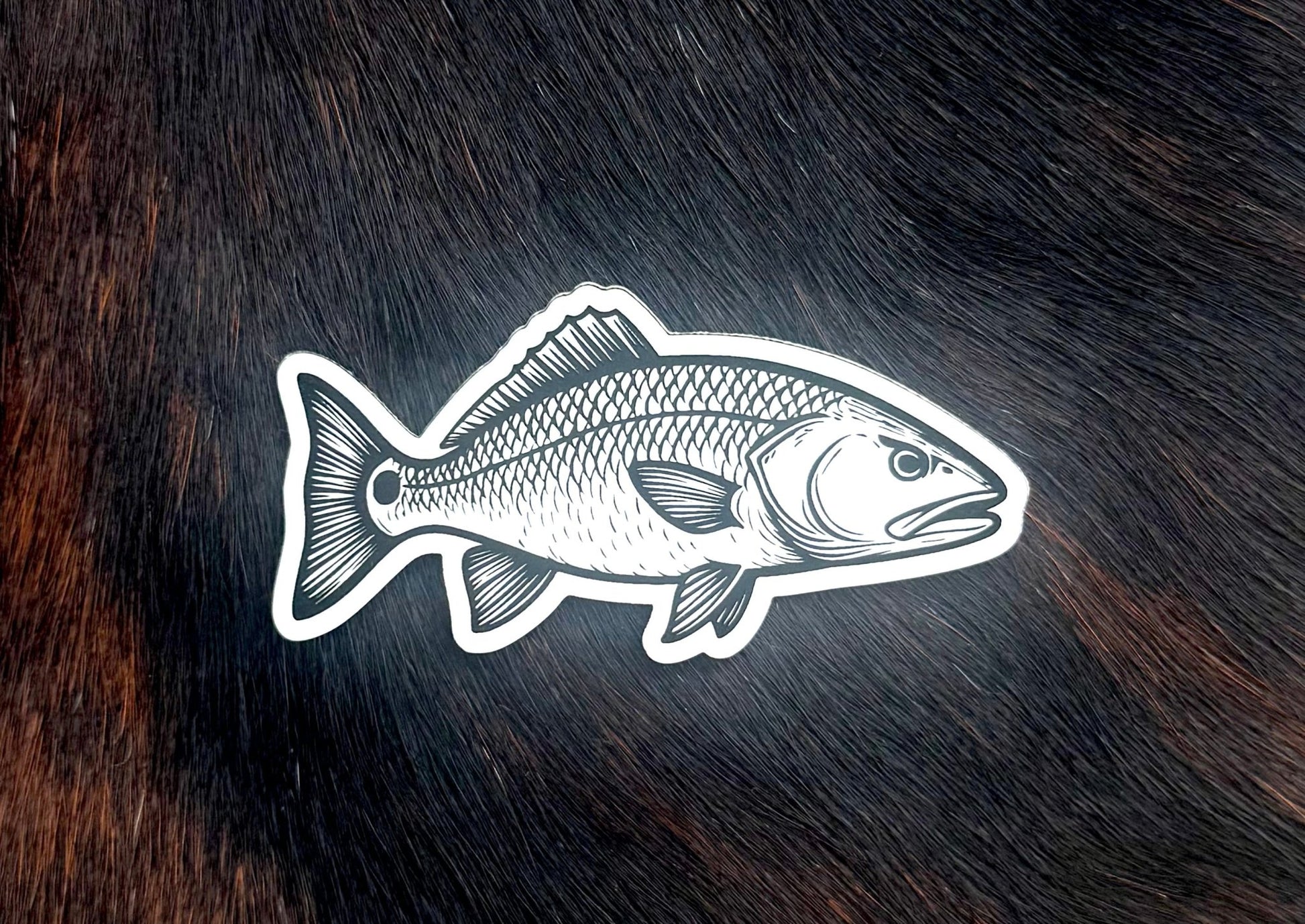 Engraved Redfish Patch - LoneStar Adhesive