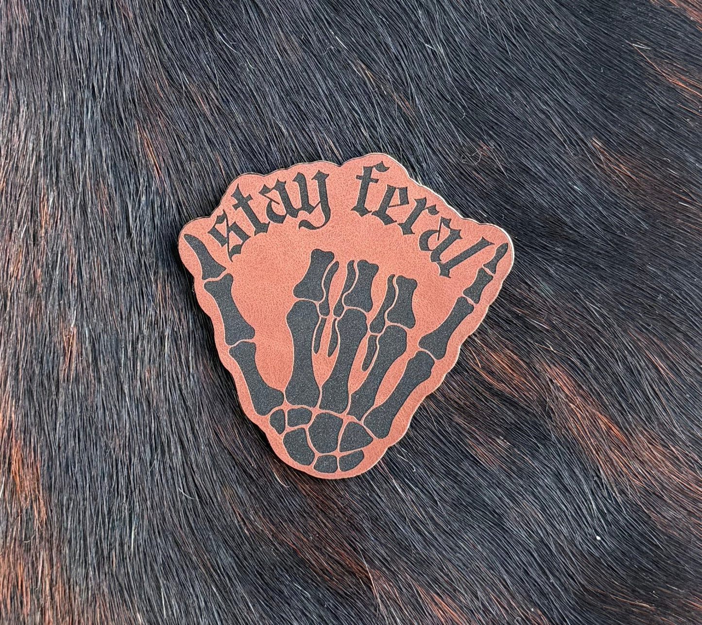 Engraved Stay Feral Patch - LoneStar Adhesive