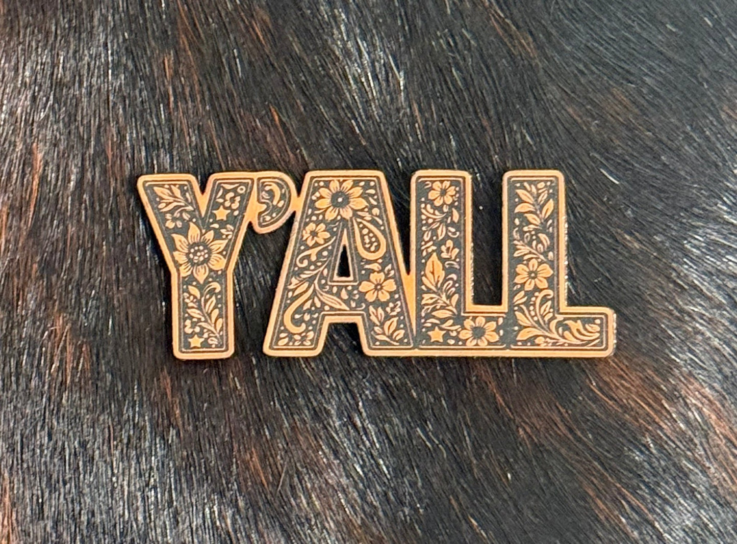 Engraved Y’all Patch (Dark) - LoneStar Adhesive