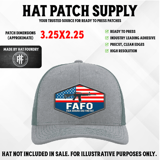 FAFO Fuck Around Find Out UV Printed Patch - LoneStar Adhesive