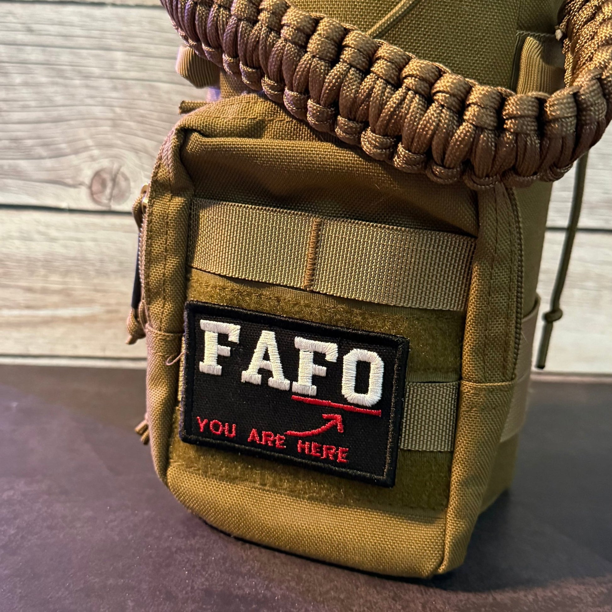 FAFO Funny Morale Patch | Made in USA | VELCRO® Brand Hook Backing - LoneStar Adhesive