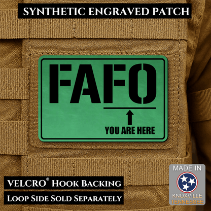 FAFO Morale Patch 2"x3" Hook & Loop | Made in USA - LoneStar Adhesive