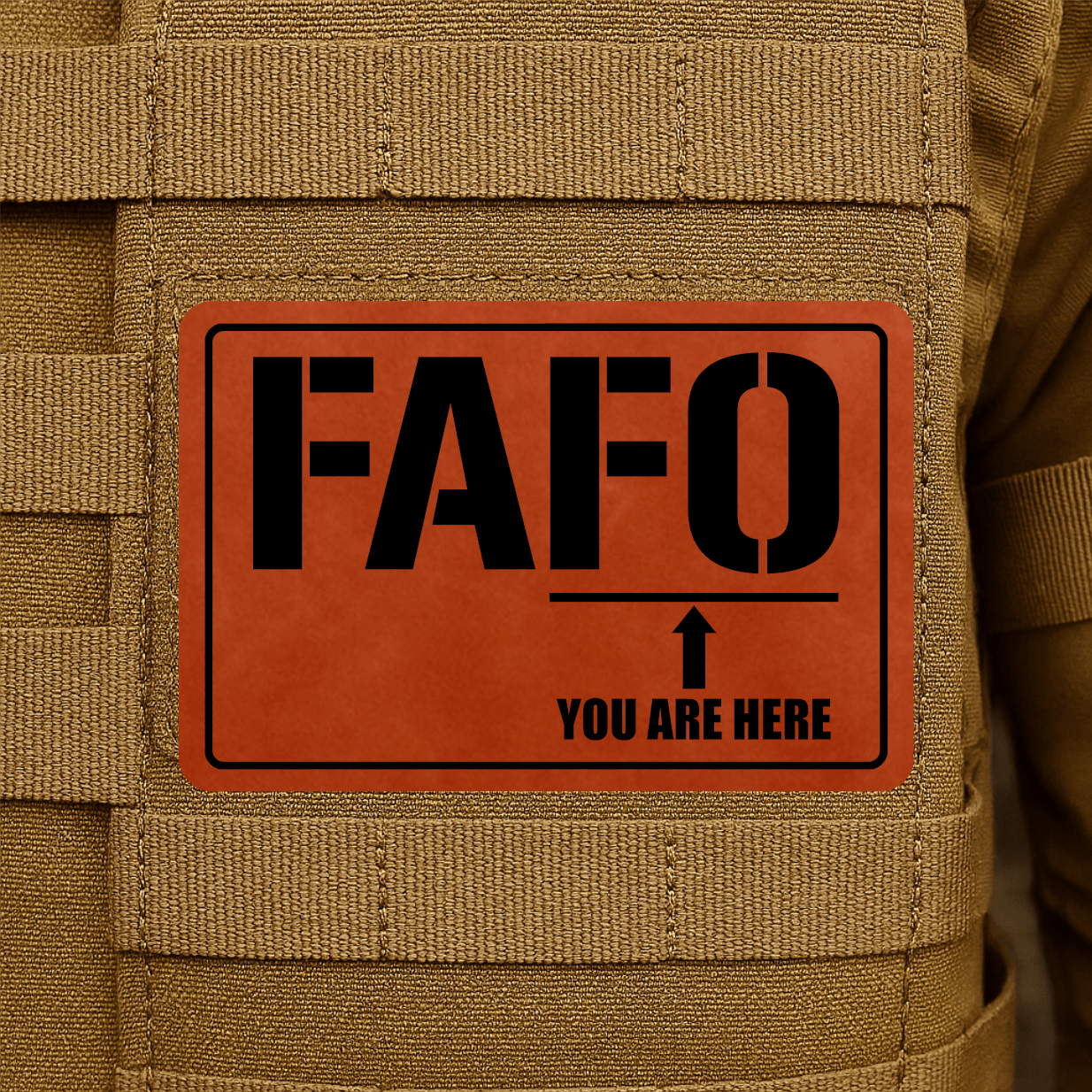FAFO Morale Patch 2"x3" Hook & Loop | Made in USA - LoneStar Adhesive