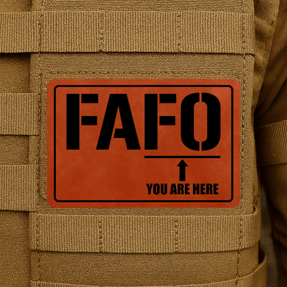 FAFO Morale Patch 2"x3" Hook & Loop | Made in USA - LoneStar Adhesive