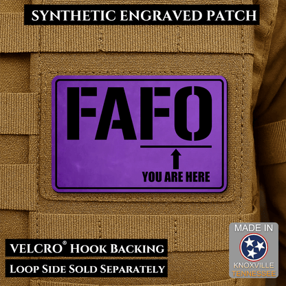 FAFO Morale Patch 2"x3" Hook & Loop | Made in USA - LoneStar Adhesive