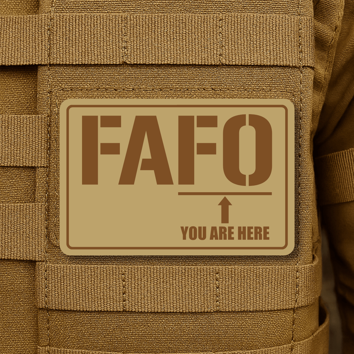 FAFO Morale Patch 2"x3" Hook & Loop | Made in USA - LoneStar Adhesive