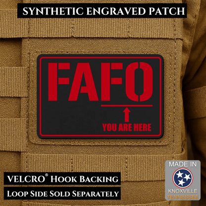 FAFO Morale Patch 2"x3" Hook & Loop | Made in USA - LoneStar Adhesive