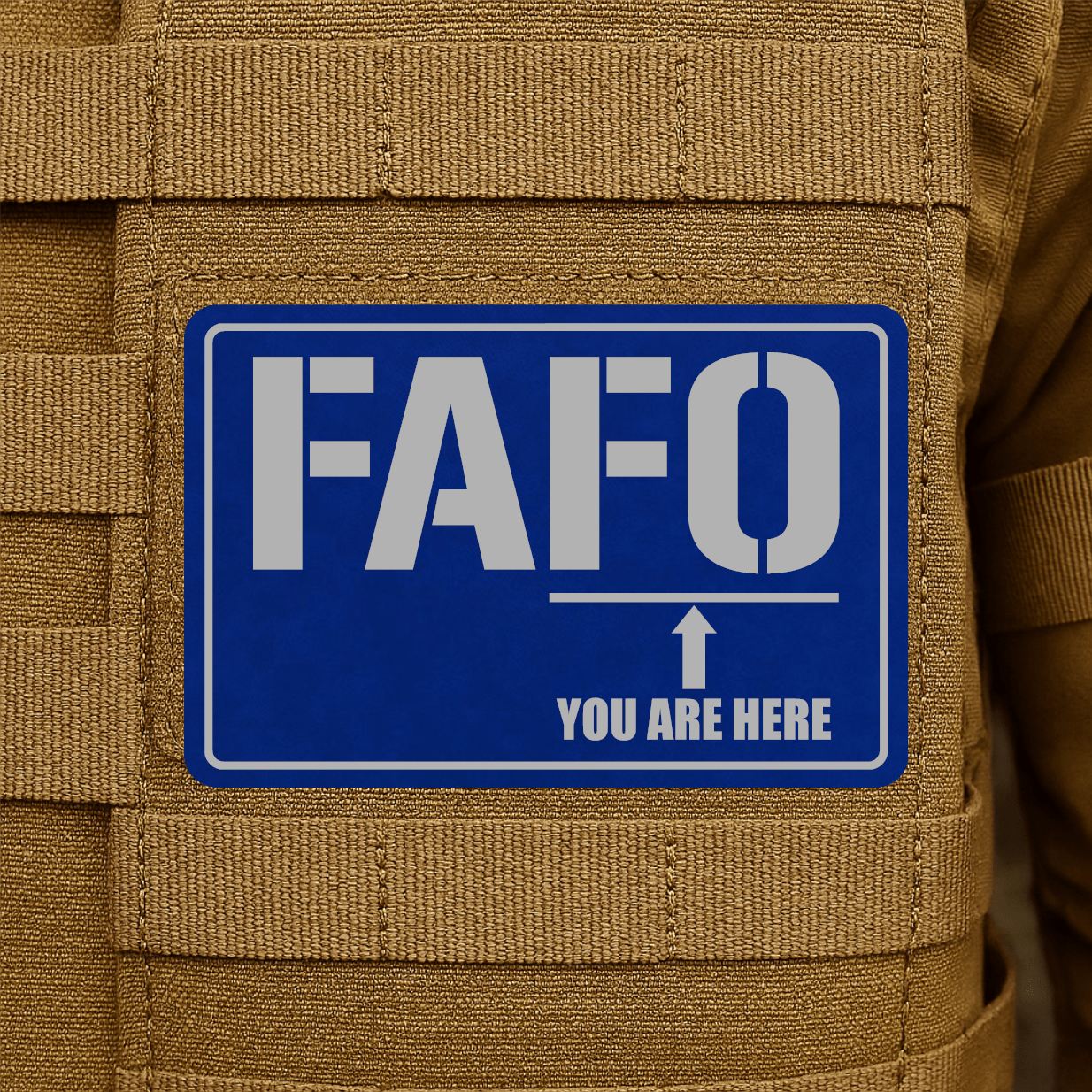 FAFO Morale Patch 2"x3" Hook & Loop | Made in USA - LoneStar Adhesive