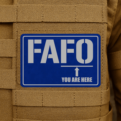 FAFO Morale Patch 2"x3" Hook & Loop | Made in USA - LoneStar Adhesive
