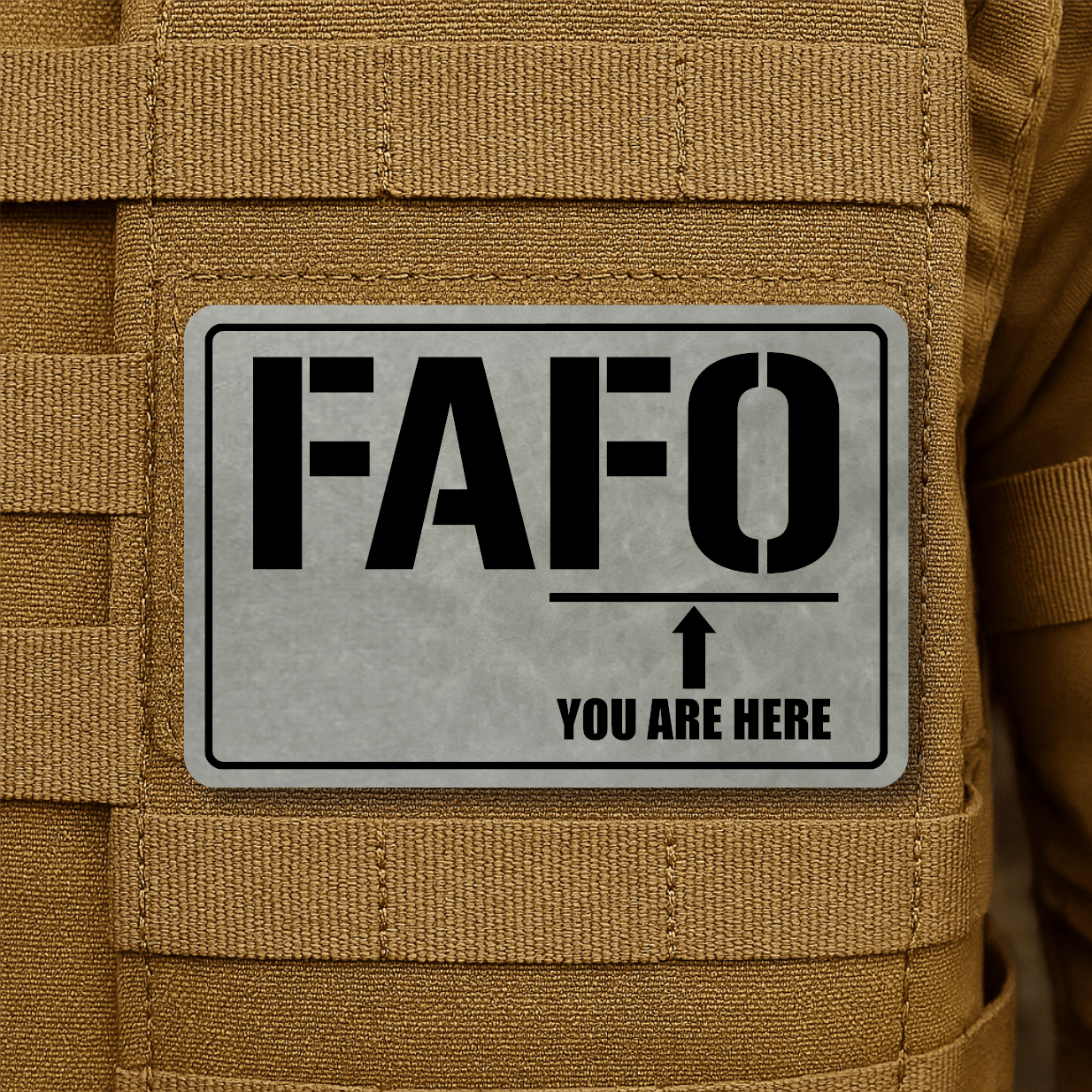FAFO Morale Patch 2"x3" Hook & Loop | Made in USA - LoneStar Adhesive