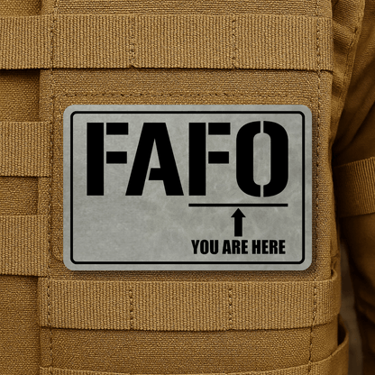 FAFO Morale Patch 2"x3" Hook & Loop | Made in USA - LoneStar Adhesive