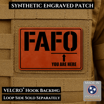 FAFO Morale Patch 2"x3" Hook & Loop | Made in USA - LoneStar Adhesive