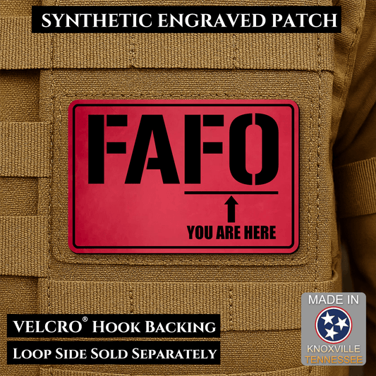 FAFO Morale Patch 2"x3" Hook & Loop | Made in USA - LoneStar Adhesive