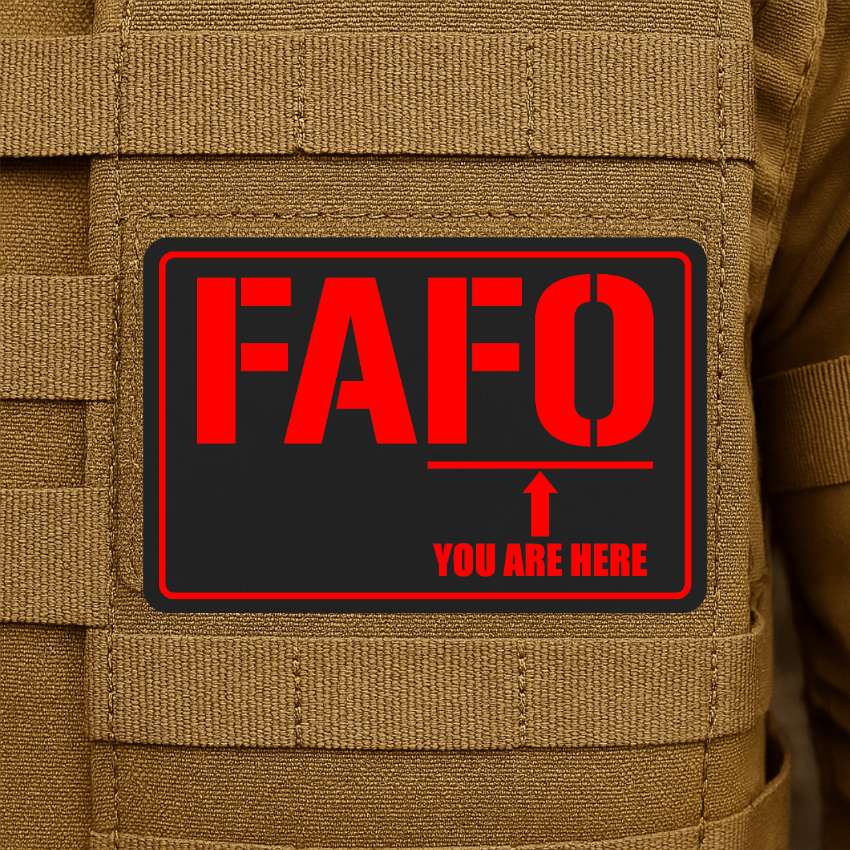 FAFO Morale Patch 2"x3" Hook & Loop | Made in USA - LoneStar Adhesive