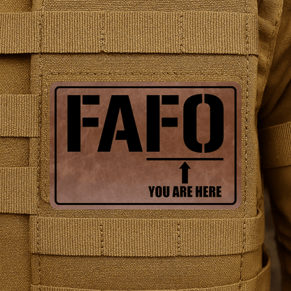 FAFO Morale Patch 2"x3" Hook & Loop | Made in USA - LoneStar Adhesive