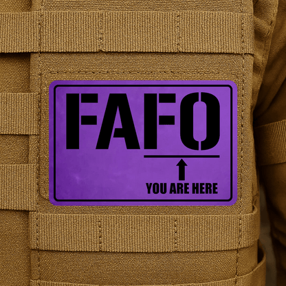 FAFO Morale Patch 2"x3" Hook & Loop | Made in USA - LoneStar Adhesive