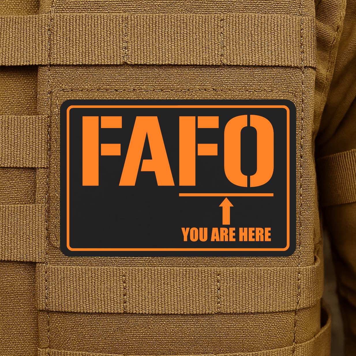 FAFO Morale Patch 2"x3" Hook & Loop | Made in USA - LoneStar Adhesive
