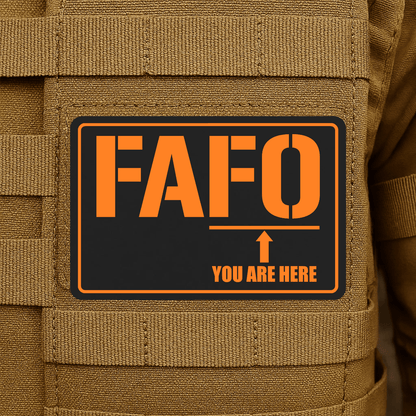 FAFO Morale Patch 2"x3" Hook & Loop | Made in USA - LoneStar Adhesive