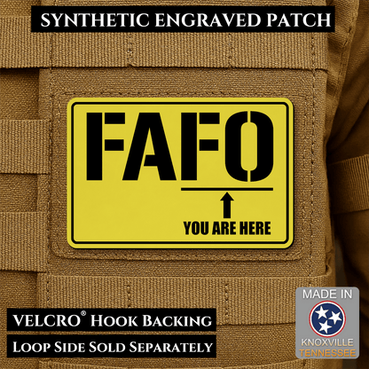 FAFO Morale Patch 2"x3" Hook & Loop | Made in USA - LoneStar Adhesive