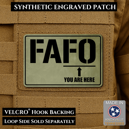FAFO Morale Patch 2"x3" Hook & Loop | Made in USA - LoneStar Adhesive