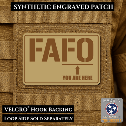 FAFO Morale Patch 2"x3" Hook & Loop | Made in USA - LoneStar Adhesive