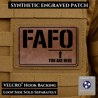 FAFO Morale Patch 2"x3" Hook & Loop | Made in USA - LoneStar Adhesive
