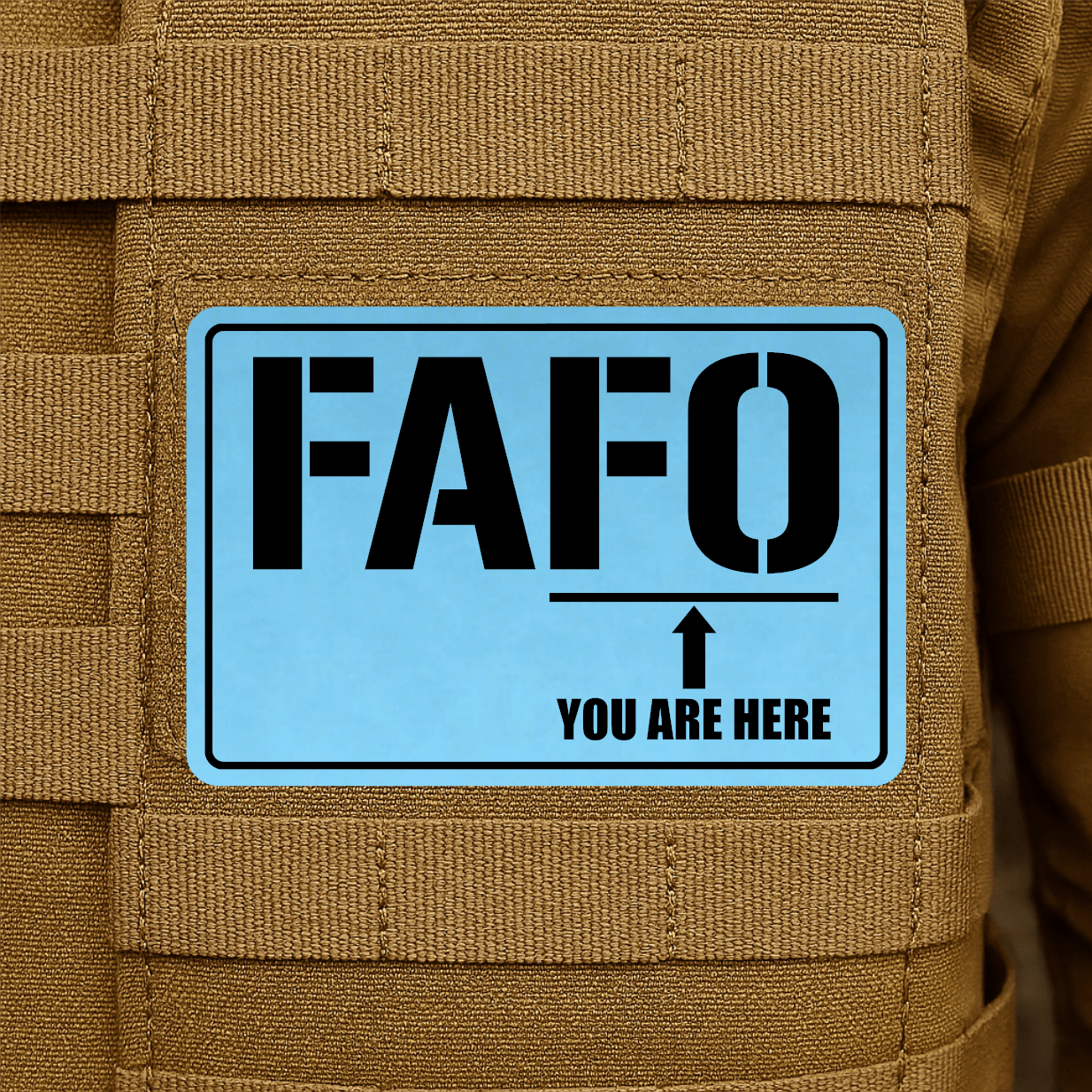 FAFO Morale Patch 2"x3" Hook & Loop | Made in USA - LoneStar Adhesive