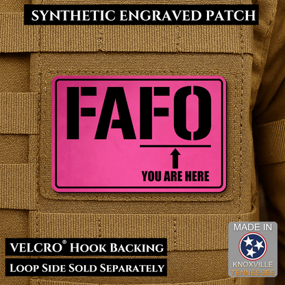 FAFO Morale Patch 2"x3" Hook & Loop | Made in USA - LoneStar Adhesive