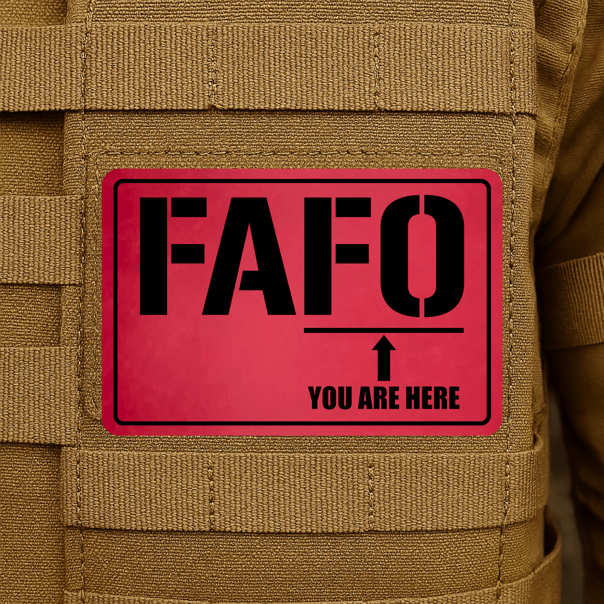 FAFO Morale Patch 2"x3" Hook & Loop | Made in USA - LoneStar Adhesive