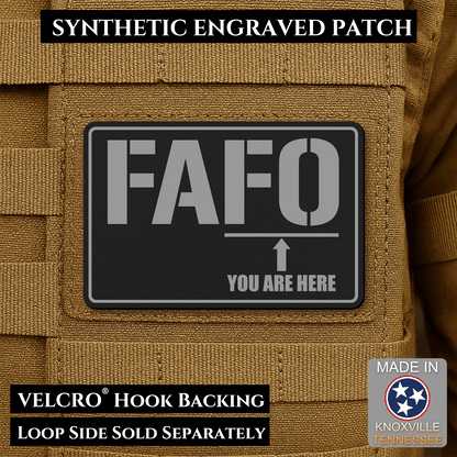 FAFO Morale Patch 2"x3" Hook & Loop | Made in USA - LoneStar Adhesive