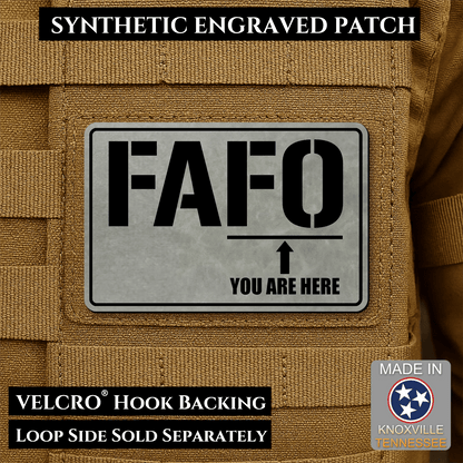FAFO Morale Patch 2"x3" Hook & Loop | Made in USA - LoneStar Adhesive