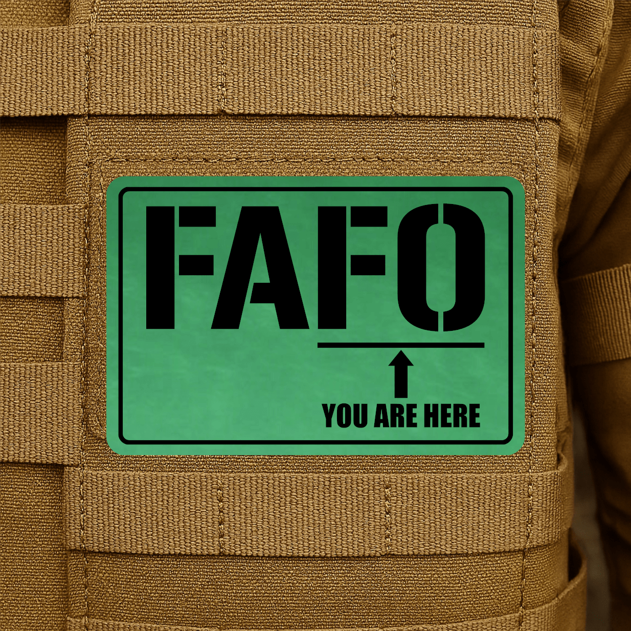 FAFO Morale Patch 2"x3" Hook & Loop | Made in USA - LoneStar Adhesive
