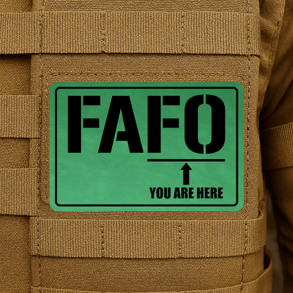 FAFO Morale Patch 2"x3" Hook & Loop | Made in USA - LoneStar Adhesive
