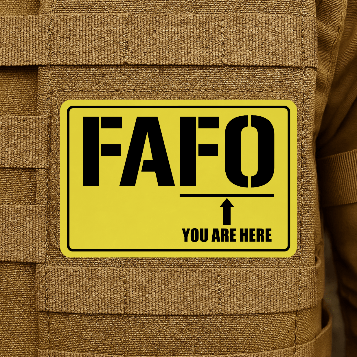FAFO Morale Patch 2"x3" Hook & Loop | Made in USA - LoneStar Adhesive