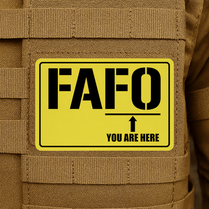 FAFO Morale Patch 2"x3" Hook & Loop | Made in USA - LoneStar Adhesive