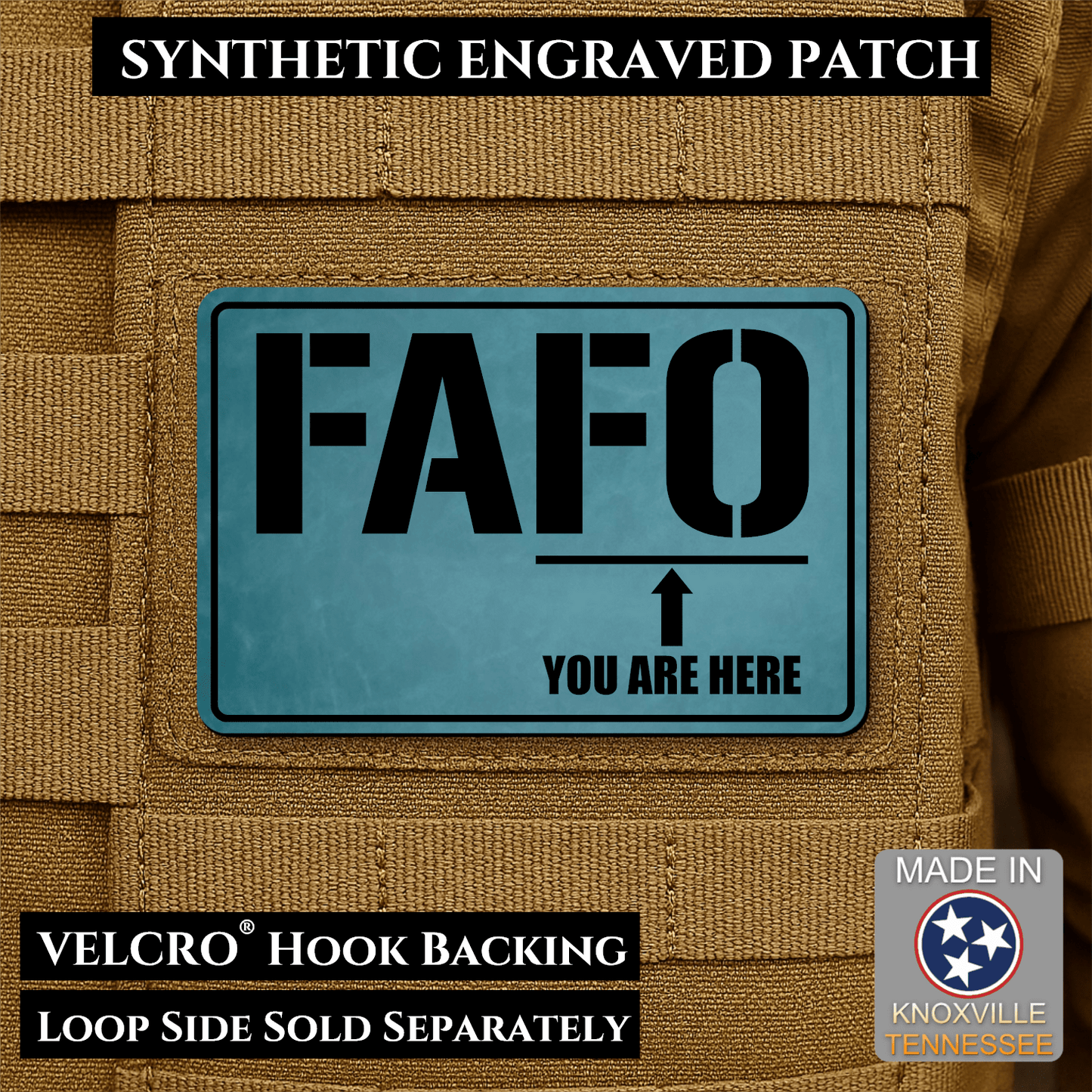 FAFO Morale Patch 2"x3" Hook & Loop | Made in USA - LoneStar Adhesive