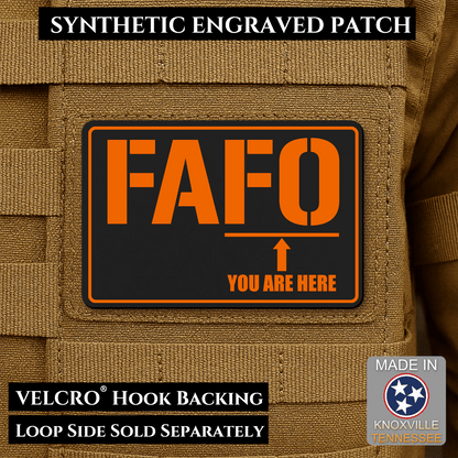 FAFO Morale Patch 2"x3" Hook & Loop | Made in USA - LoneStar Adhesive