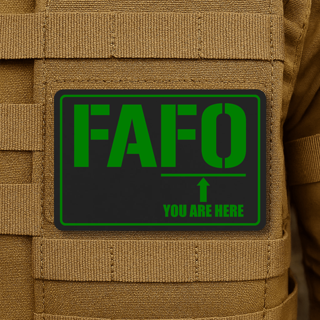 FAFO Morale Patch 2"x3" Hook & Loop | Made in USA - LoneStar Adhesive