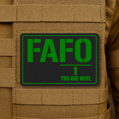 FAFO Morale Patch 2"x3" Hook & Loop | Made in USA - LoneStar Adhesive