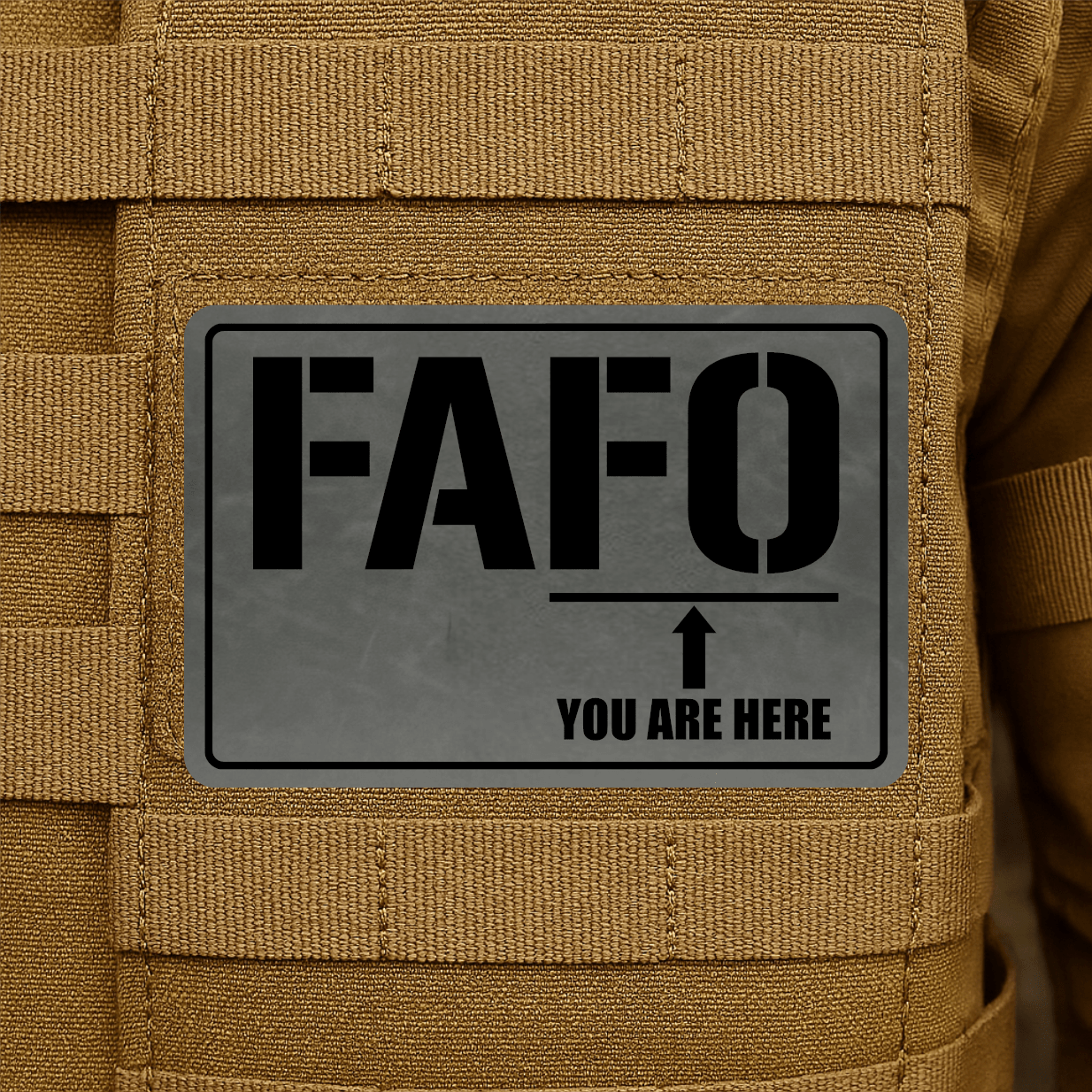 FAFO Morale Patch 2"x3" Hook & Loop | Made in USA - LoneStar Adhesive