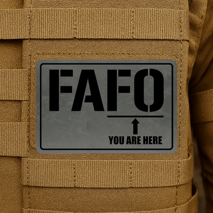 FAFO Morale Patch 2"x3" Hook & Loop | Made in USA - LoneStar Adhesive