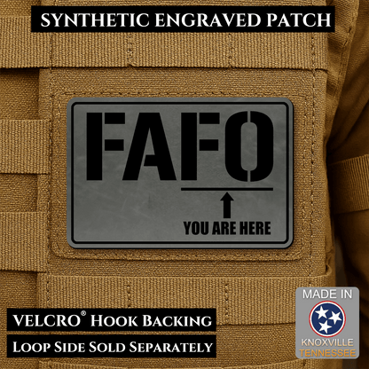 FAFO Morale Patch 2"x3" Hook & Loop | Made in USA - LoneStar Adhesive