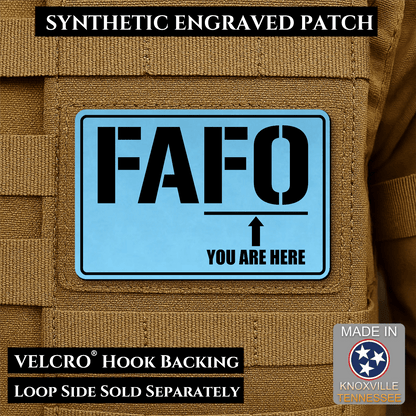 FAFO Morale Patch 2"x3" Hook & Loop | Made in USA - LoneStar Adhesive
