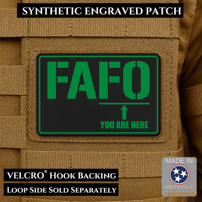 FAFO Morale Patch 2"x3" Hook & Loop | Made in USA - LoneStar Adhesive