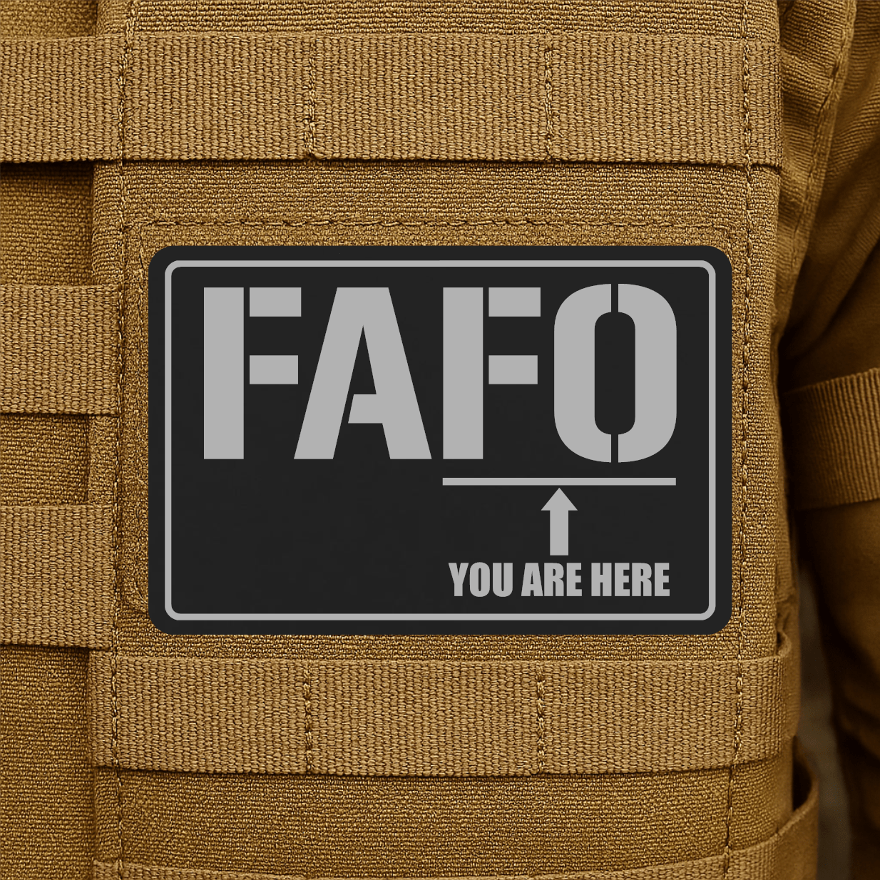 FAFO Morale Patch 2"x3" Hook & Loop | Made in USA - LoneStar Adhesive