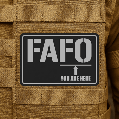 FAFO Morale Patch 2"x3" Hook & Loop | Made in USA - LoneStar Adhesive