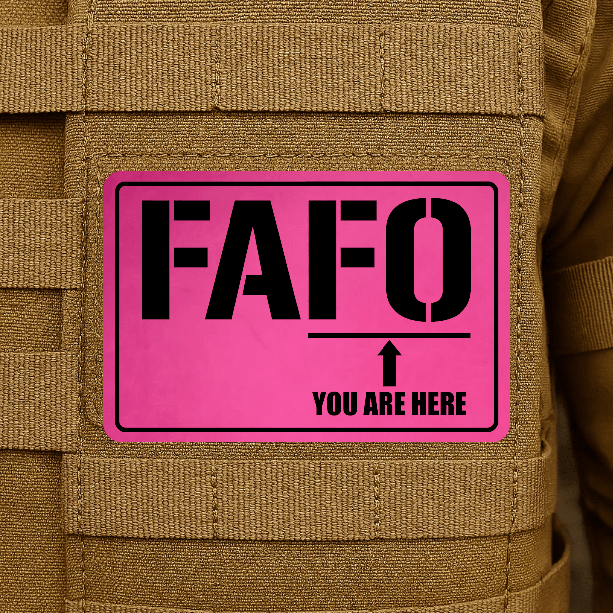 FAFO Morale Patch 2"x3" Hook & Loop | Made in USA - LoneStar Adhesive