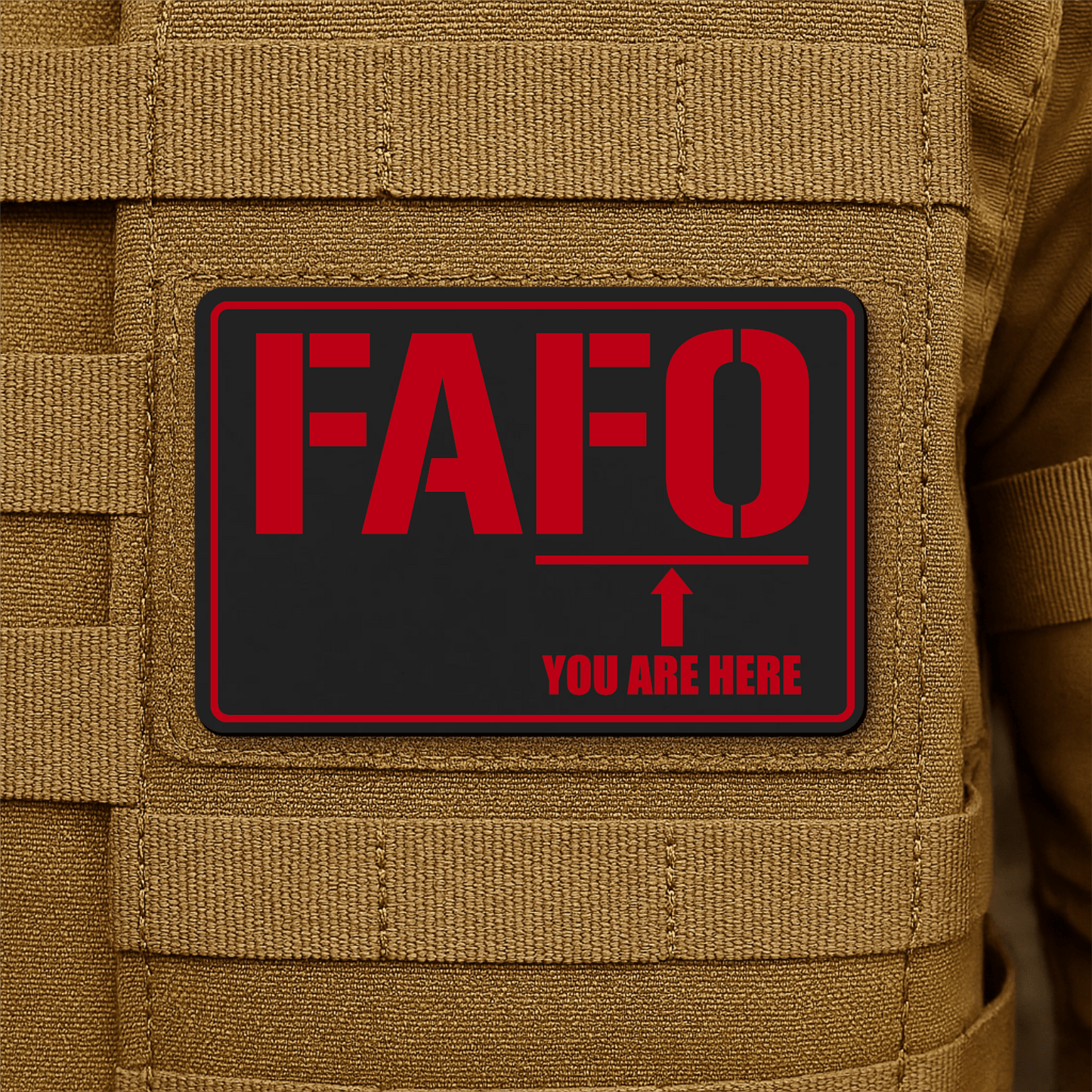 FAFO Morale Patch 2"x3" Hook & Loop | Made in USA - LoneStar Adhesive