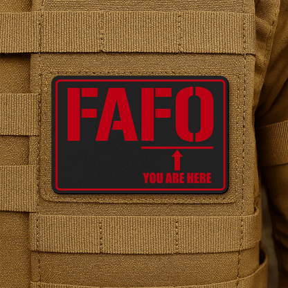 FAFO Morale Patch 2"x3" Hook & Loop | Made in USA - LoneStar Adhesive